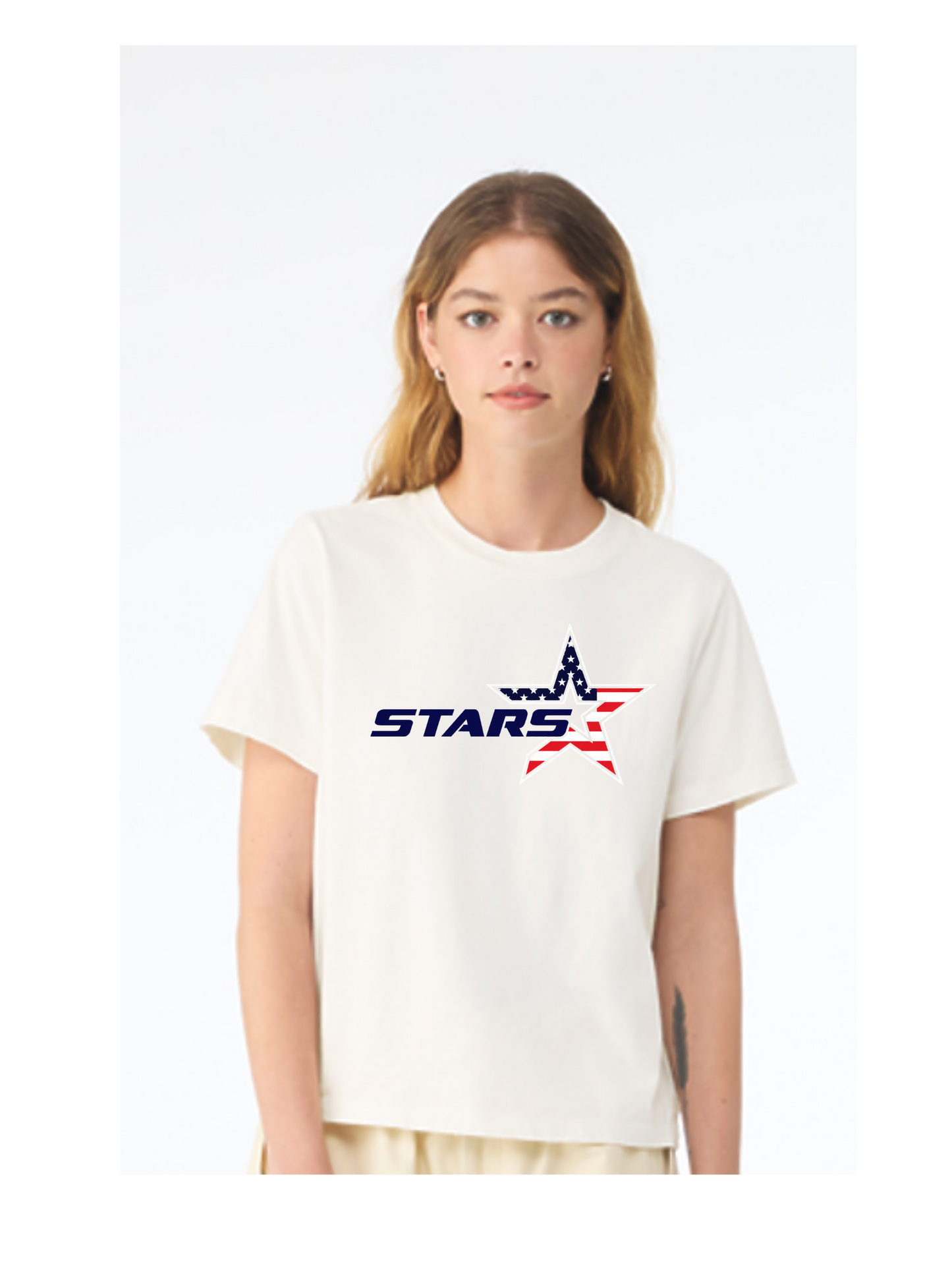Stars Washed TShirt American Flag