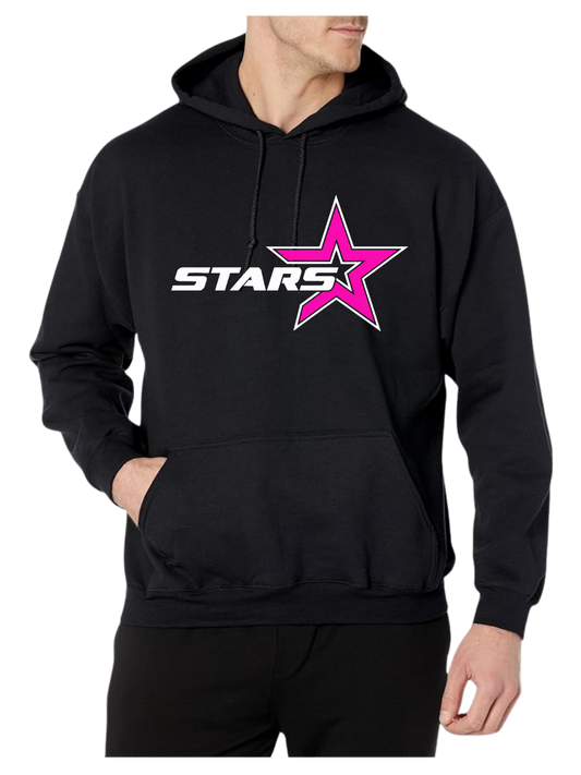 Stars Black/Pink Hoodie