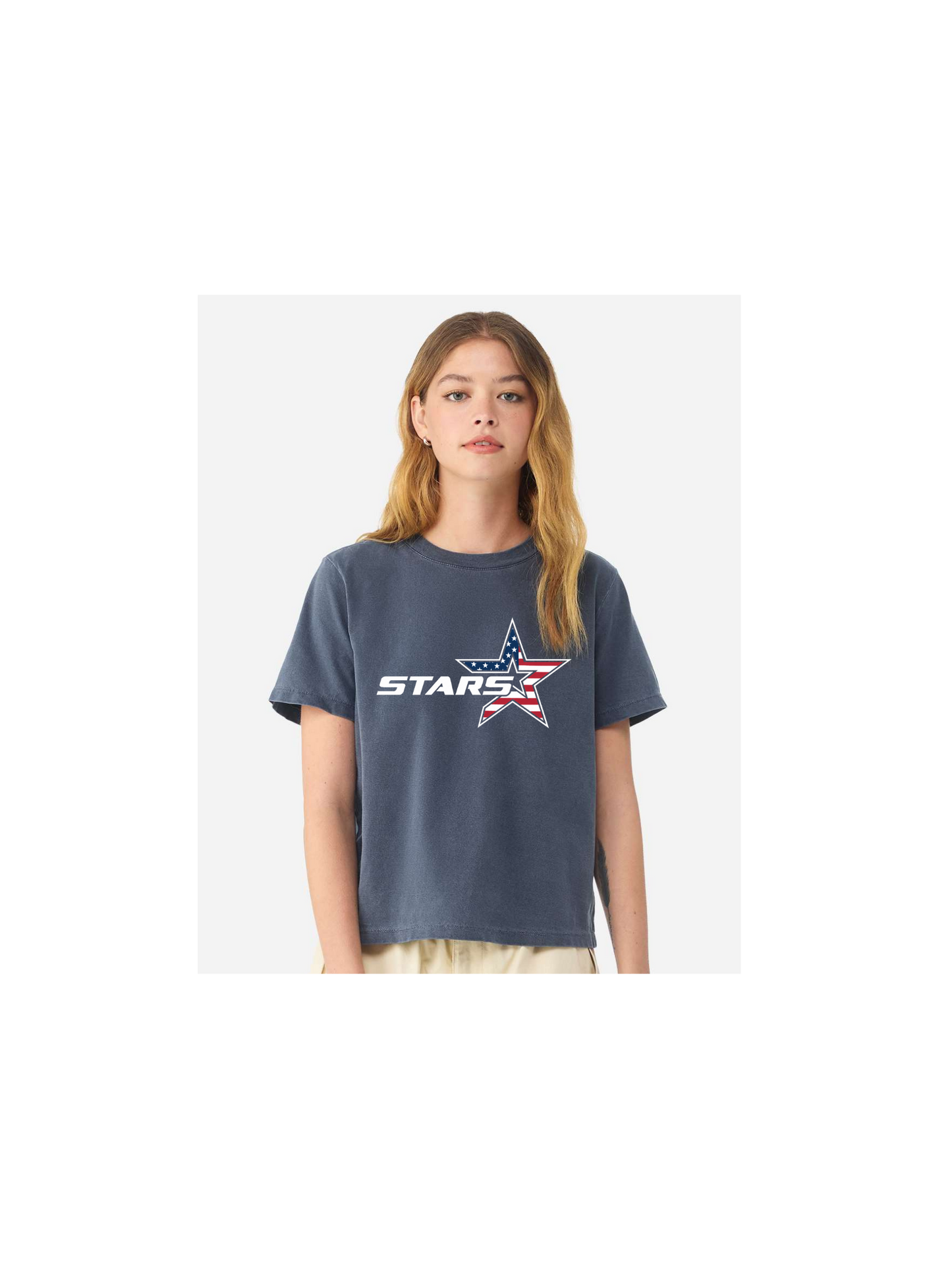 Stars Washed TShirt American Flag