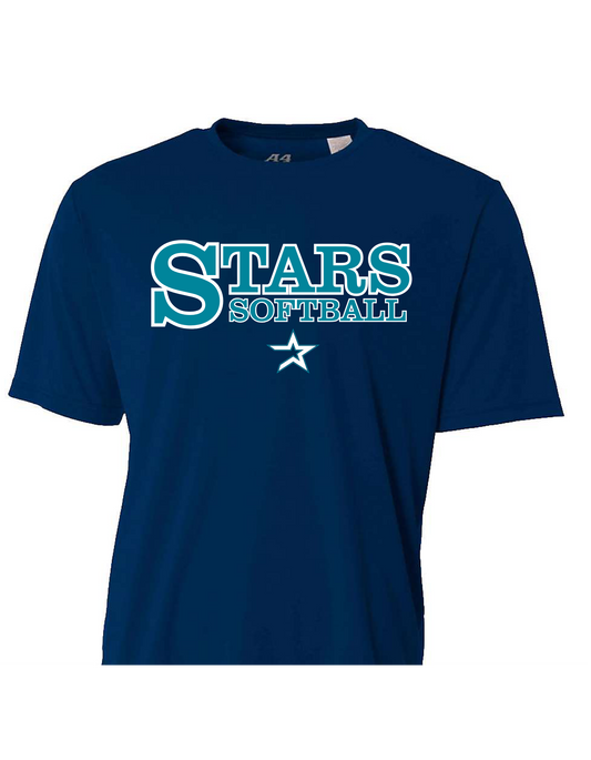 Stars Softball Navy/Teal Performance Shirt