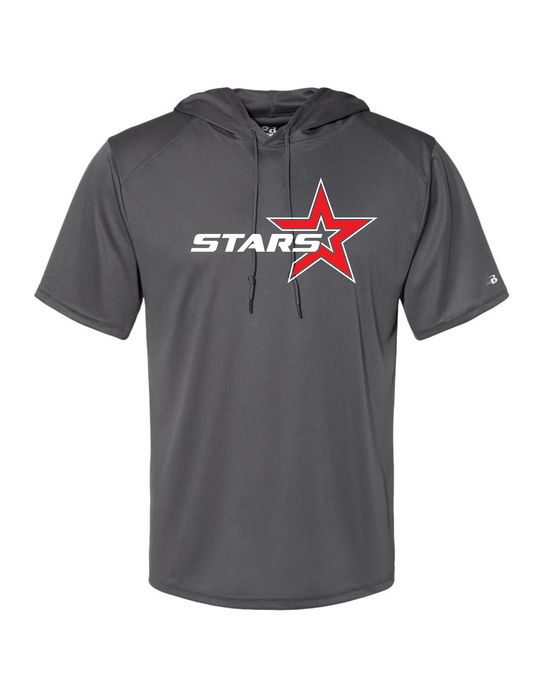 Stars Charcoal Hooded TShirt