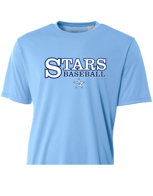 Stars Baseball Powder/Navy Performance Shirt