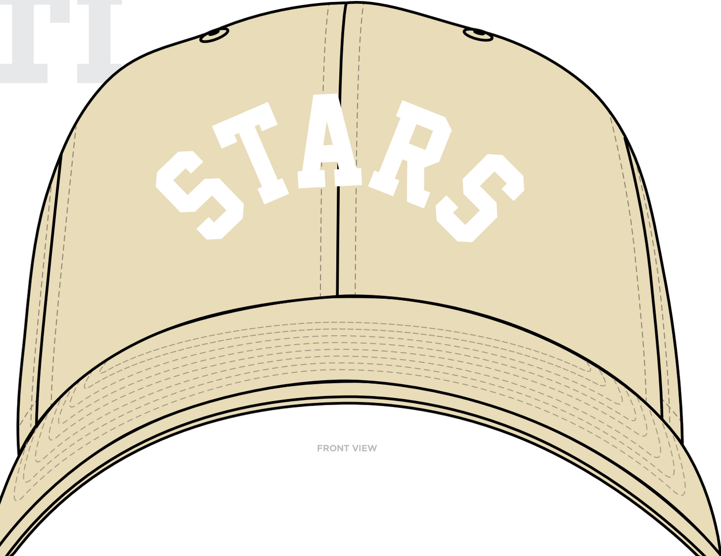 Stars Tan/White Hat