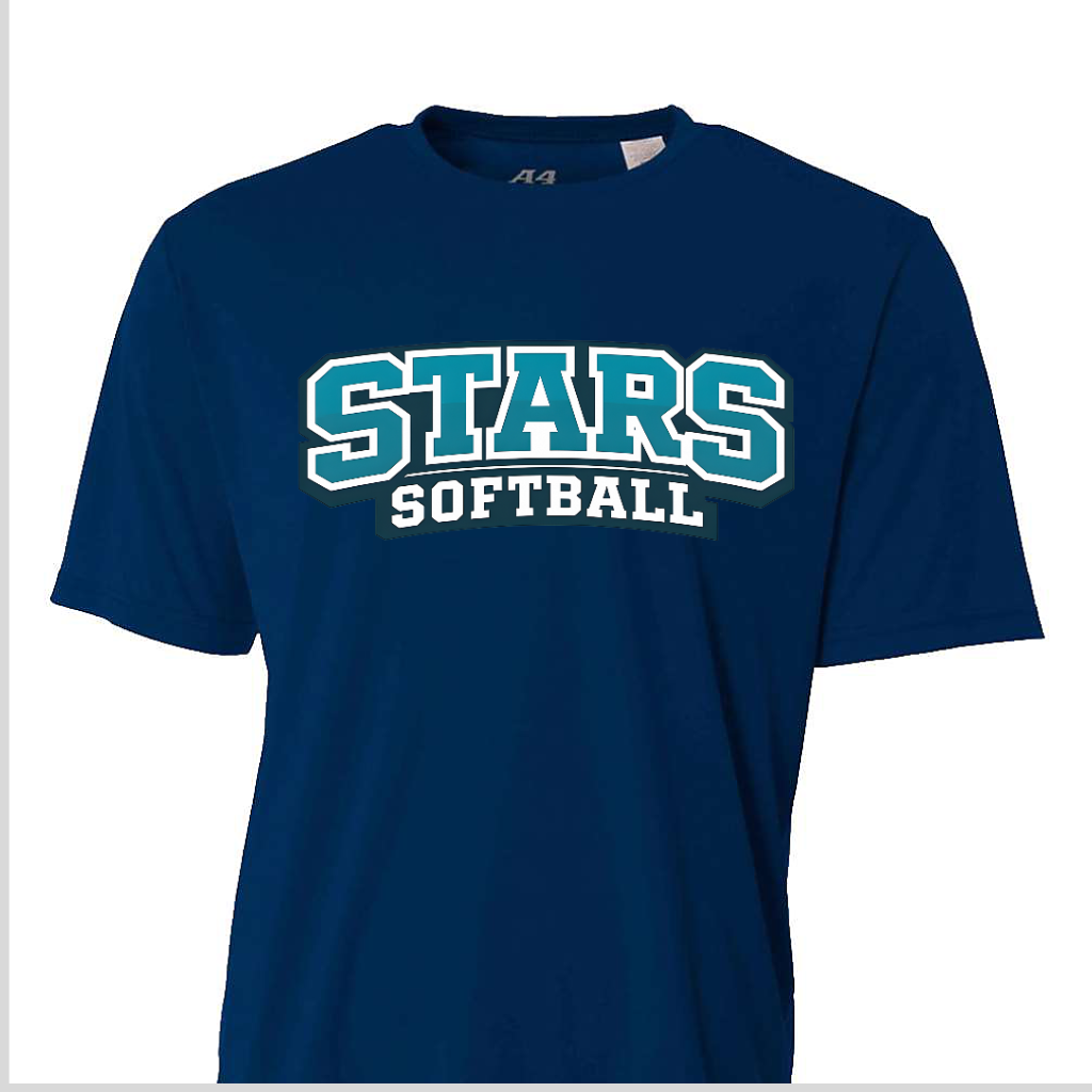 Stars Softball Navy Performance Shirt